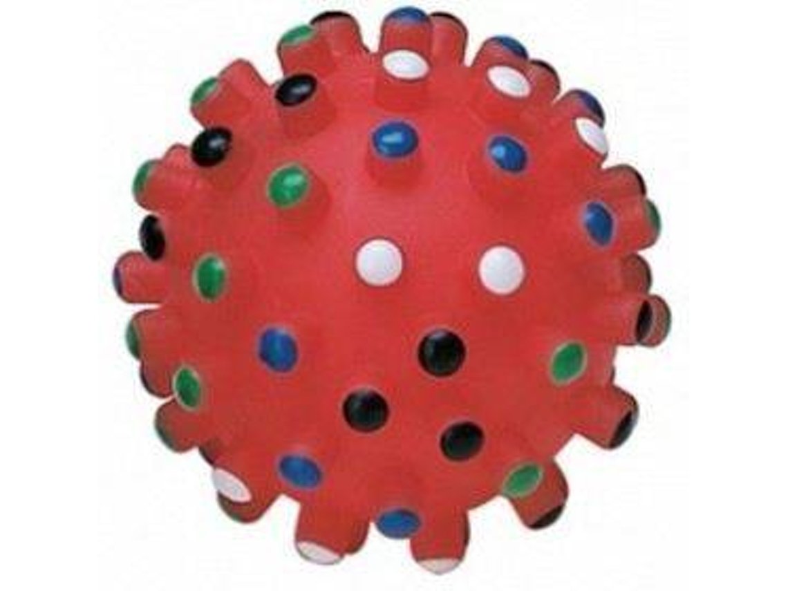 Juguete de goma  pelota puntas de colores